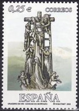 C1345 - Spania 2002 - Crucea din Hio, neuzat,perfecta stare
