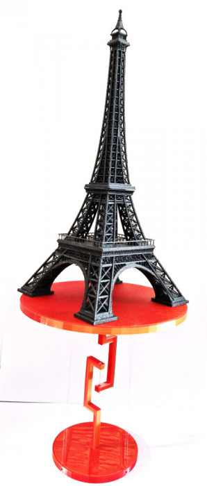 Macheta Turn Eiffel 1:1000 și Suportul Masă Levitabilă Tensegrity!