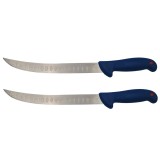 Set doua cutite bucatar IdeallStore&reg;, Chef&#039;s Knife, otel inoxidabil, 38 cm, albastru