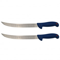 Set doua cutite bucatar IdeallStore®, Chef's Knife, otel inoxidabil, 38 cm, albastru