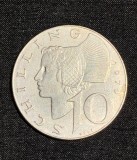 Moneda 10 schilling 1970 argint