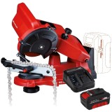 Einhell GE-CS 18 Li PXC + Starter Kit - Masina de ascutit lanturi + Set 1 acumulator si incarcator Li-Ion 18 V 4 Ah