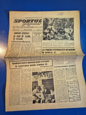 ziarul sportul popular 28 ianuarie 1967 - interviu anca agemolu foto