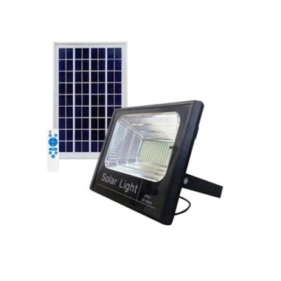 Proiector LED FOXMAG24, Putere de 30W, Panou Solar inclus, 3150 Lumeni, IP67, Iluminare pe 140 de grade, Culoare Negru foto