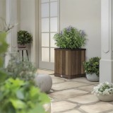 Curver Jardiniere Deco din plastic, cu forma dreptunghiulara, 61 l, frasin