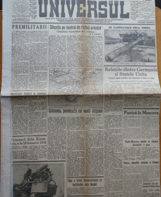 Ziarul Universul, 6 noiembrie 1941, campania din Crimeea foto
