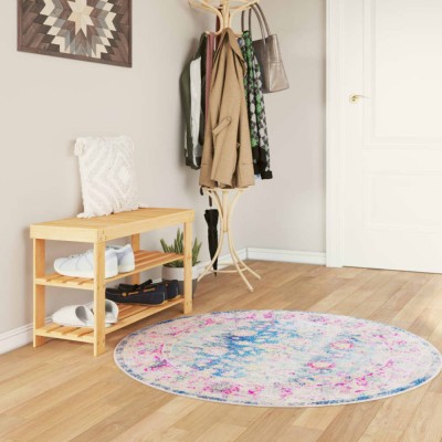 Gossi covor lavabil, multicolor, &amp;Oslash; 120 cm, anti-alunecare foto