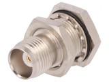 Soclu TNC Mamă 50&Omega; Crimpat PTFE Aurit