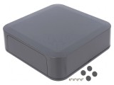 Carcasă ABS Gri &Icirc;ntunecat cu Panou 200x200x60mm