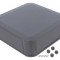 Carcasă ABS Gri &Icirc;ntunecat cu Panou 200x200x60mm