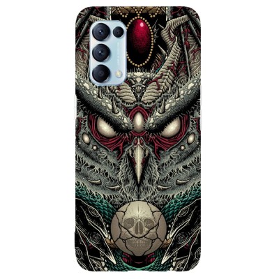Husa compatibila cu Oppo A5 (2020) model Curse of the Dead Owl, Silicon, TPU, Viceversa foto