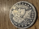 USA 1902 Barber quarter dollar, silver