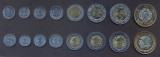 MEXIC █ SET COMPLET DE MONEDE █ 5+10+20+50 Centavos 1+2+5+10 Pesos 2001-2012 UNC