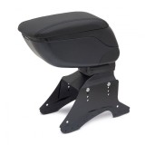 Cotiera universala auto Carguard cu suport pentru brat, montare fara suruburi, compartiment depozitare