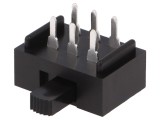 Comutator Glisant DPDT ON-ON 2A/250VAC 4A/28VDC THT