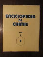 ENCICLOPEDIA DE CHIMIE VOL. 6, E foto