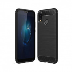 Husa Compatibila cu Huawei P20 Lite Techsuit Carbon Silicone Negru