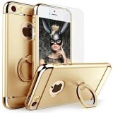 Husa iPhone 6 / 6S MyStyle Elegance Luxury 3in1 Ring Gold, Protectie Soc, Praf, Zgarieturi, Carcasa Auriu