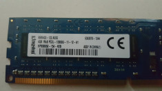 Memorie Kingston 4 Gb DDR 3 PC3-12800 1600 MHz , Memorie PC Desktop foto