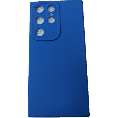 Husa Samsung S23 Ultra 5G s918 Silicon Matte Albastru Inchis foto