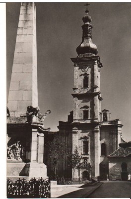 CPIB 22718 - CARTE POSTALA - CLUJ. PIATA BISERICII FRANCISCANE, RPR, NECIRCULATA foto