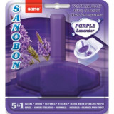 Odorizant Solid Pt. Vasul Toaletei, Curata Si Coloreaza Apa, 1000 Utilizari, Sano Bon - Lavanda