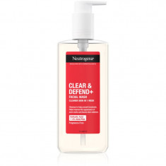 Neutrogena Clear & Defend+ gel de curățare impotriva acneei 200 ml