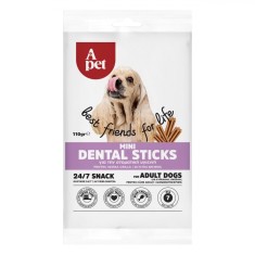 Snack-uri Dentare C&acirc;ini, A Pet, Mini Dental Sticks, Aromă Pui, Capacitate 110g