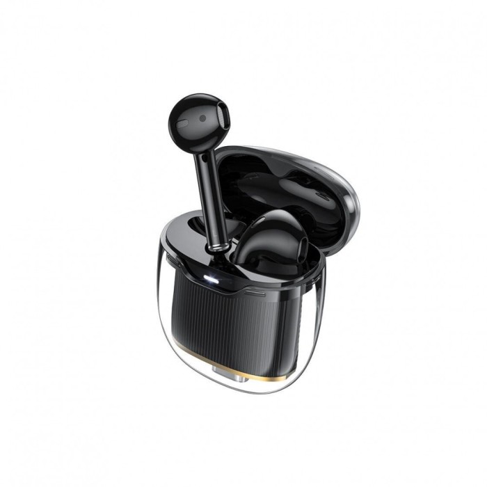 Casti Wireless Ear Buds Hoco (EW52) BT 5.3, 180h StandBy, 300mAh, Crystal, BLACK