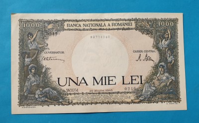 1.000 - 1000 - UNA MIE Lei Martie 1945 bancnota SUPERBA foto