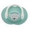 Suzetă Silicon Honey Baby, Ursuleț, Verde deschis, 0-6 Luni, Cutie Sterilizare