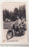 Bnk foto Motocicleta Jawa 250 - Amintire din Borsec - anii `60, Alb-Negru, Romania de la 1950, Transporturi