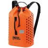 Rucsac Petzl Yara Guide 25L Orange/Black, Geanta Franghie Canyoning, Curele Detasabile, Drenaj Apa, Material TPU Durabil