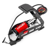 Pompa de picior AMiO cu manometru 11 bar, furtun 750 mm si adaptoare
