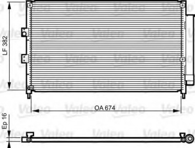 Condensator / Radiator aer conditionat HONDA CIVIC VIII Hatchback (FN, FK) (2005 - 2012) VALEO 814217 foto