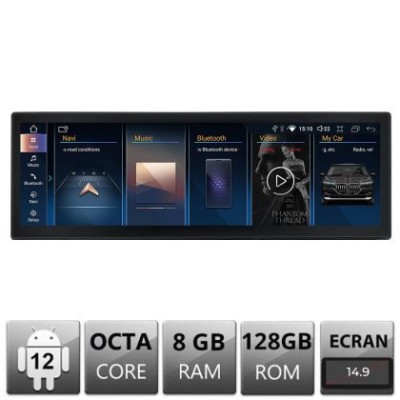 Navigatie BMW Seria 3 F30 2011-2015 NBT Android ecran 14.9&amp;quot; 8+128 4G BT camere 360 CarStore Technology foto
