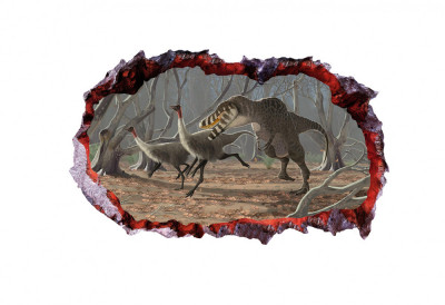 Sticker decorativ cu Dinozauri, 85 cm, 4278ST-1 foto
