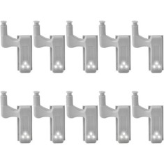 Set 10 Iluminatoare cu 3 leduri si baterie pentru montare la balamale,dulapuri,usi,spatii intunecate