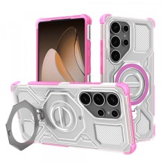 Husa pentru Samsung Galaxy S25 Ultra S938, Techsuit, Carbon Shield Pro, Roz