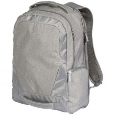 Rucsac Laptop cu USB port, Everestus, OD02, 17 inch, 600D PolyCanvas, gri deschis, saculet si eticheta bagaj incluse foto