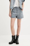 IRO pantaloni scurți din denim cu imprimeu, high waist, WM30VINY