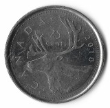 Canada 25 cents 2010