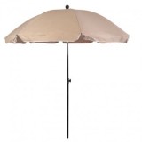 Umbrela plaja, Diametru 200 cm, Inaltime 200 cm, Protectie UV, teava 22/25 mm, Bej