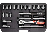 Trusa Tubulare+Antrenor, 20 Buc, 1/4'', Cr-V