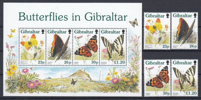 Gibraltar 1997 - FLUTURI - MNH