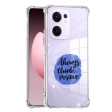 Husa antisoc pentru oppo reno13 f, airbag pro, clear, always think positive