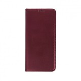 Husa Flip Carte / Stand Xiaomi Redmi Note 8T, inchidere magnetica Burgundy