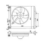 Radiator racire motor Nrf 53021