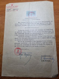 Certificat facultatea de agronomie iasi - din anul 1944 - flancat cu 2 timbre