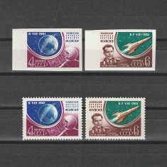 Al doilea zbor spațial cu echipaj uman Sc.2509-2512 (Scott) 1961 dantelat+nedantelat